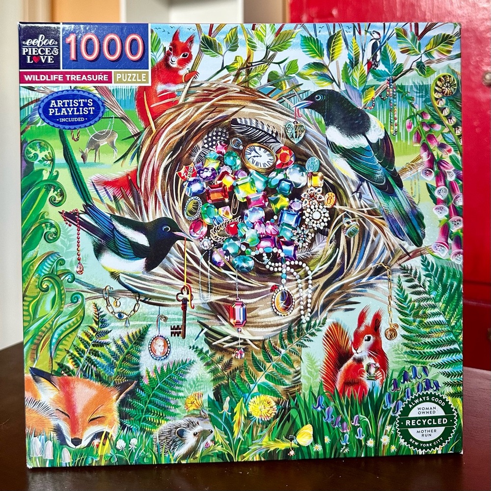 eeBoo Wildlife Treasure puzzle 1000 piece